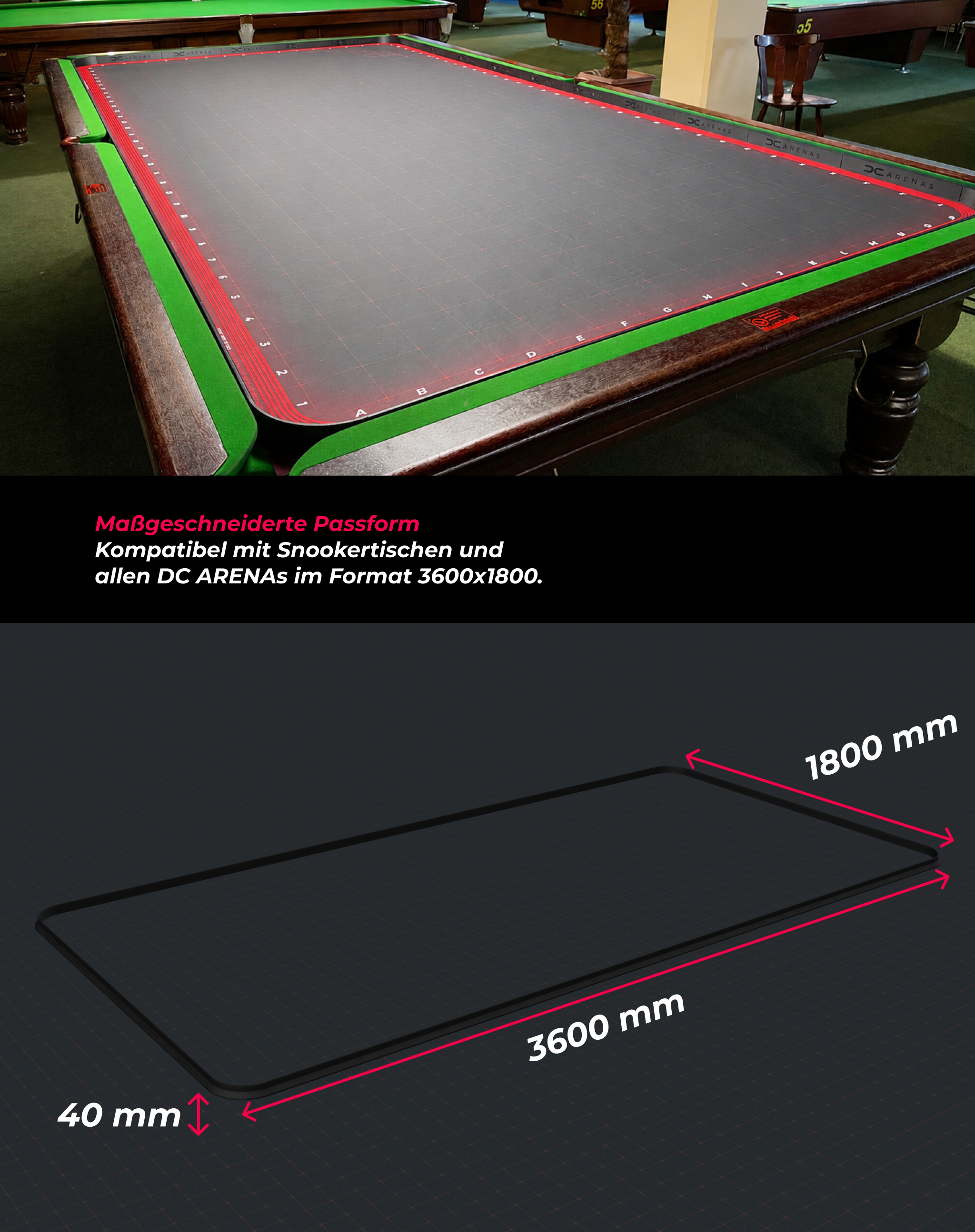 Arena Barrier System 3600x1800