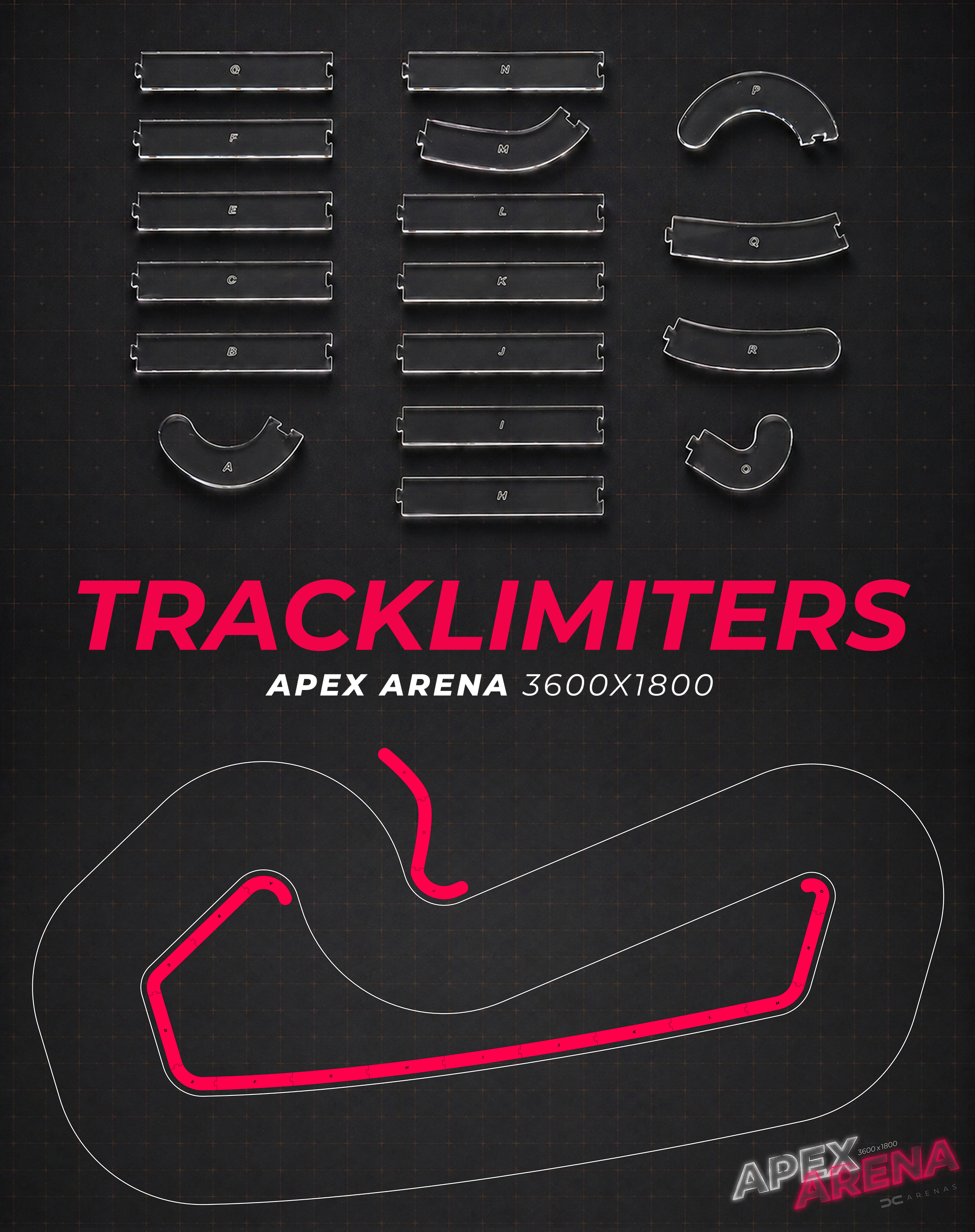 Tracklimiters für Apex Arena 3600x1800